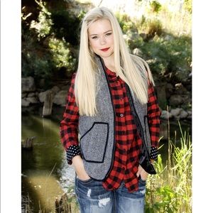 Tara Lynn’s Boutique | Thick Herringbone Vest